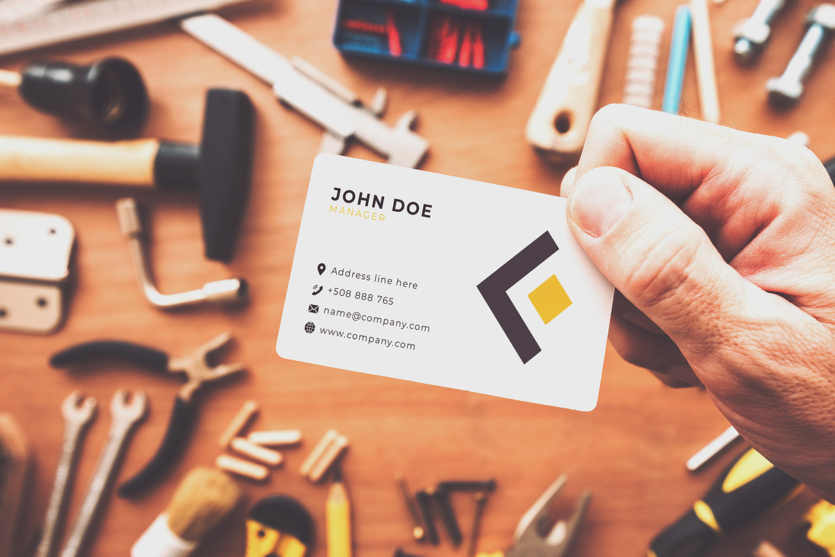 24 Business Card Mockup #1, a Mockup by Walentin (Photo 2 of 25)