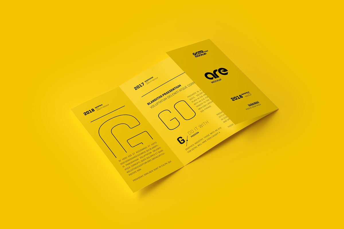 Square Gatefold Brochure Mockup, a Mockup by Toasin Studio (Photo 11 of 12)