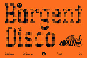 CS Bargent Disco, a Slab Serif Font by Craft Supply Co.