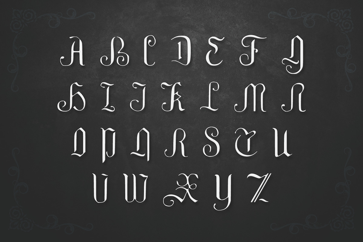 GRIFFIN, a Blackletter Typeface preview 2