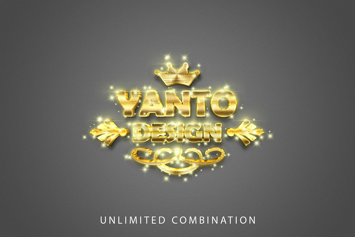 3D Gold Text Effect preview 4