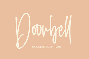 Doorbell - Monoline Script Font