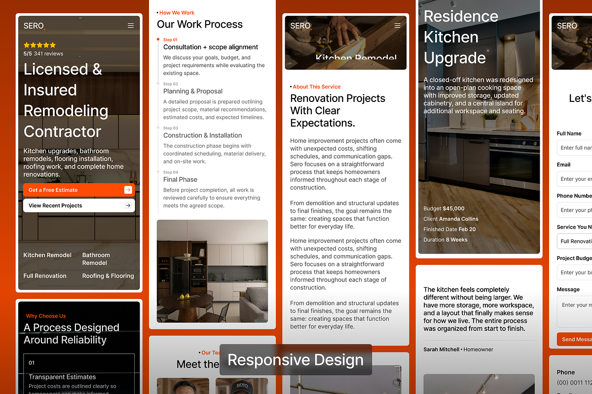 Construction Company Figma Template, an UI Kit Template by Rozepaars Design (Photo 7 of 8)