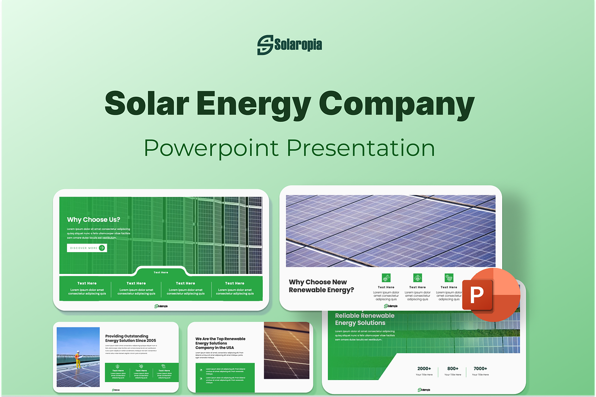 Solaropia - Solar Energy Company PPT, a Presentation Template by Premast (Photo 1 of 6)