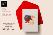 88 Procreate Lunar New Year Brushes, a Brush Add-On by CC CREATIVE CO (Thumbnail 14 of 17)