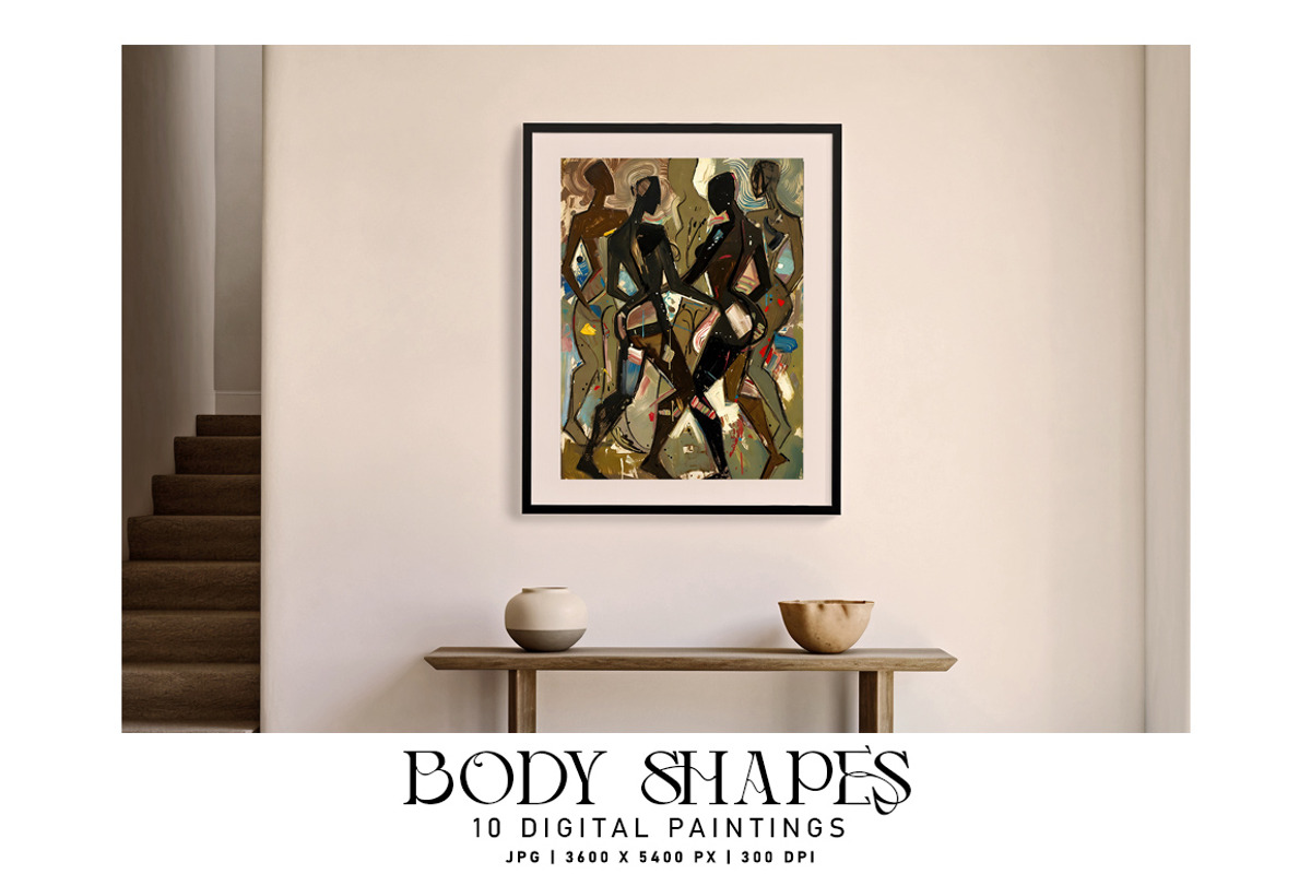 Body Shapes Paintings, a Decorative Illustration by Digital Art Creations (Photo 3 of 5)