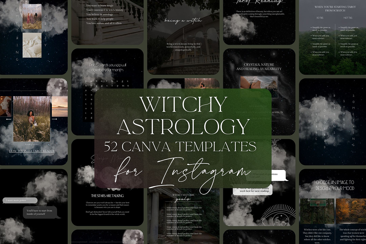 Spiritual Instagram Canva Template, a Social Media Template by Story Native