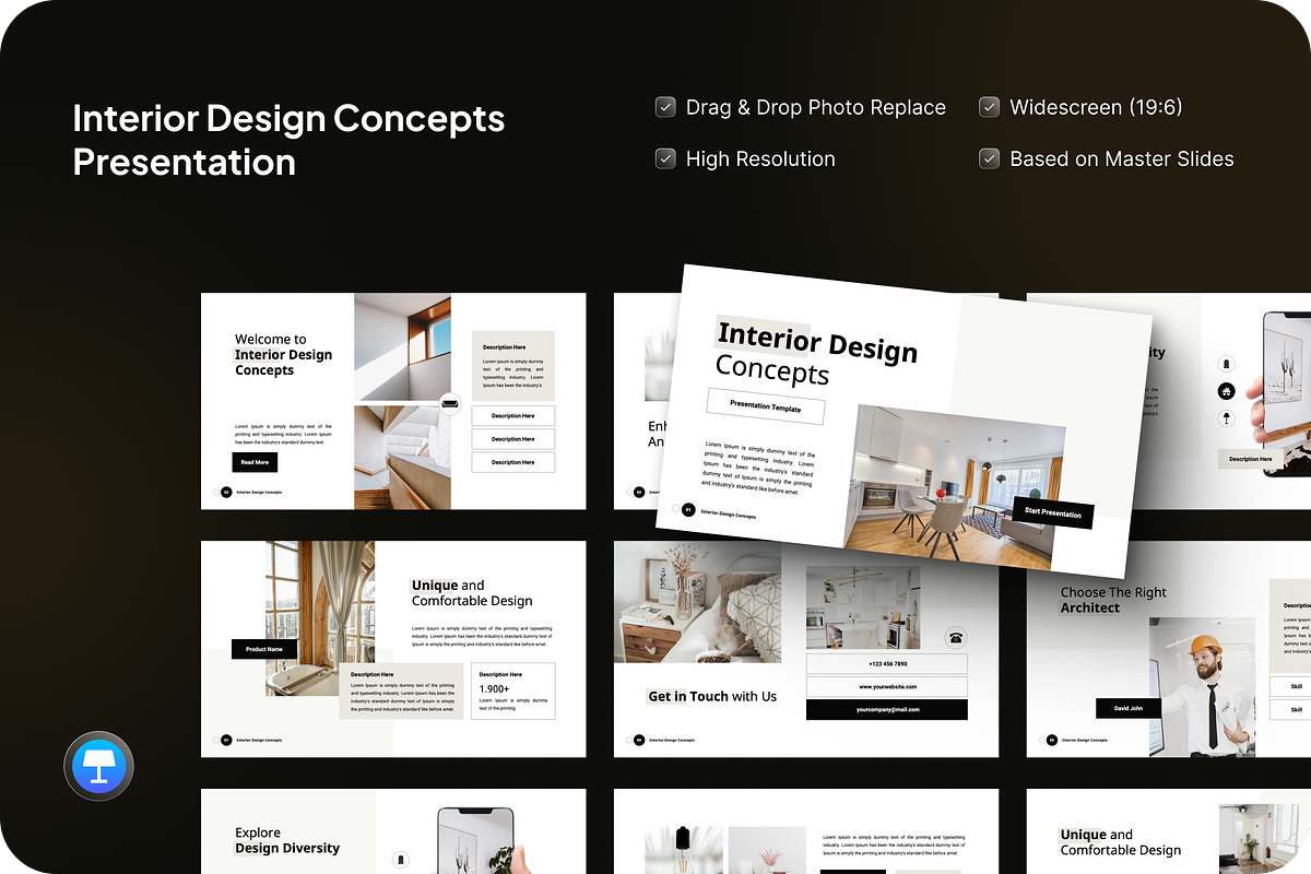 Interior Design Concepts Keynote, a Presentation Template by SquidPixey (Photo 1 of 7)