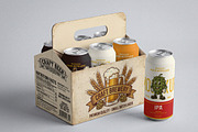 Beverage Multi Pack Carrier Mockup, a Packaging Mockup by Designer Dude (Thumbnail 1 of 2)