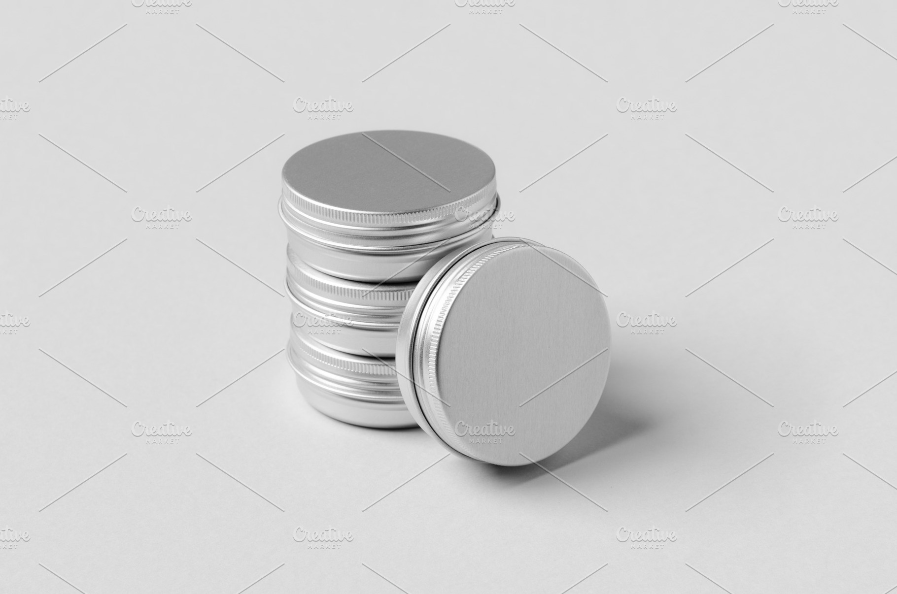 Metal cosmetic jar mockup JPEG, a Beauty & Fashion Photo by Shablon