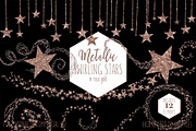 Rose Gold Metallic Star Clipart, an Illustration by ClipartBrat Graphics (Thumbnail 2 of 5)