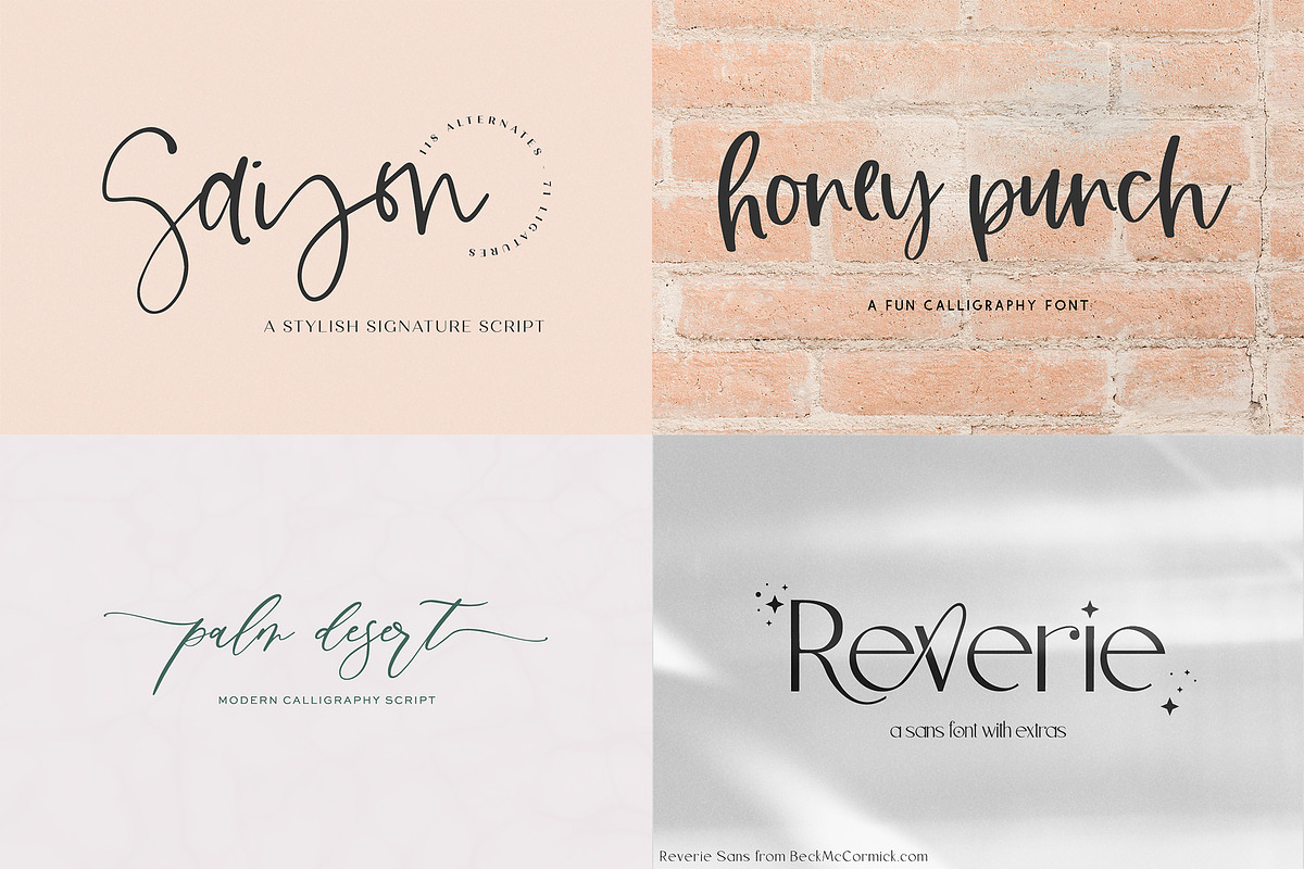 The Logo and Branding Font Bundle, a Script Font by Beck McCormick (Photo 4 of 10)