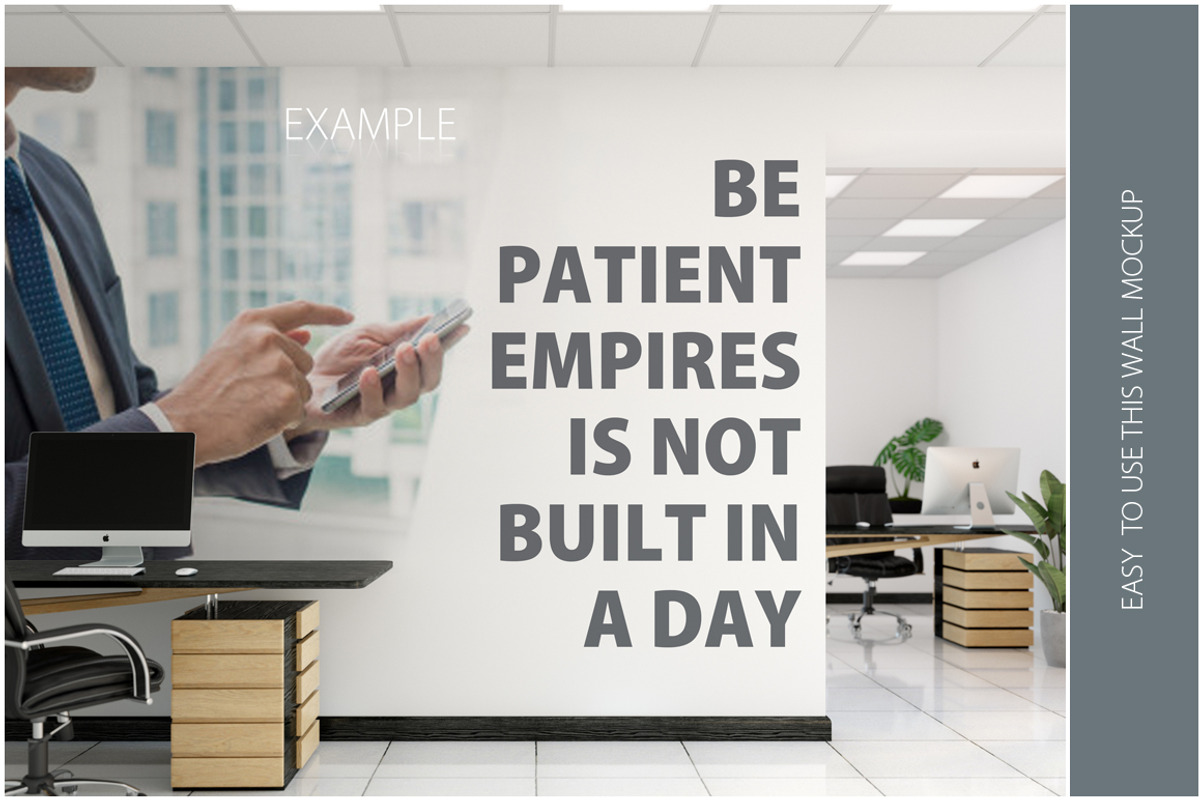 OFFICE Wall Mockup Bundle, a Print Template by Yuri-U (Photo 9 of 15)