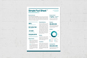 Simple Factsheet Template, a Flyer Template by BrandPacks (Thumbnail 2 of 5)