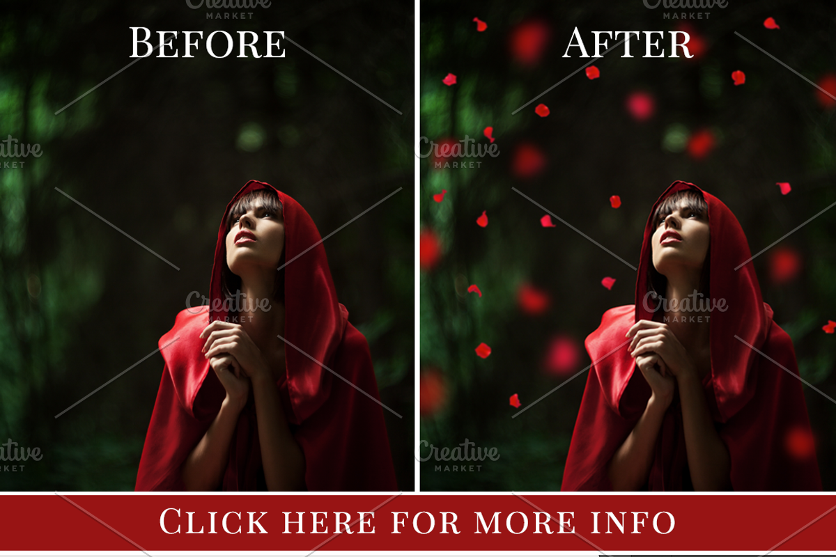 American Beauty- red petals overlay preview 2