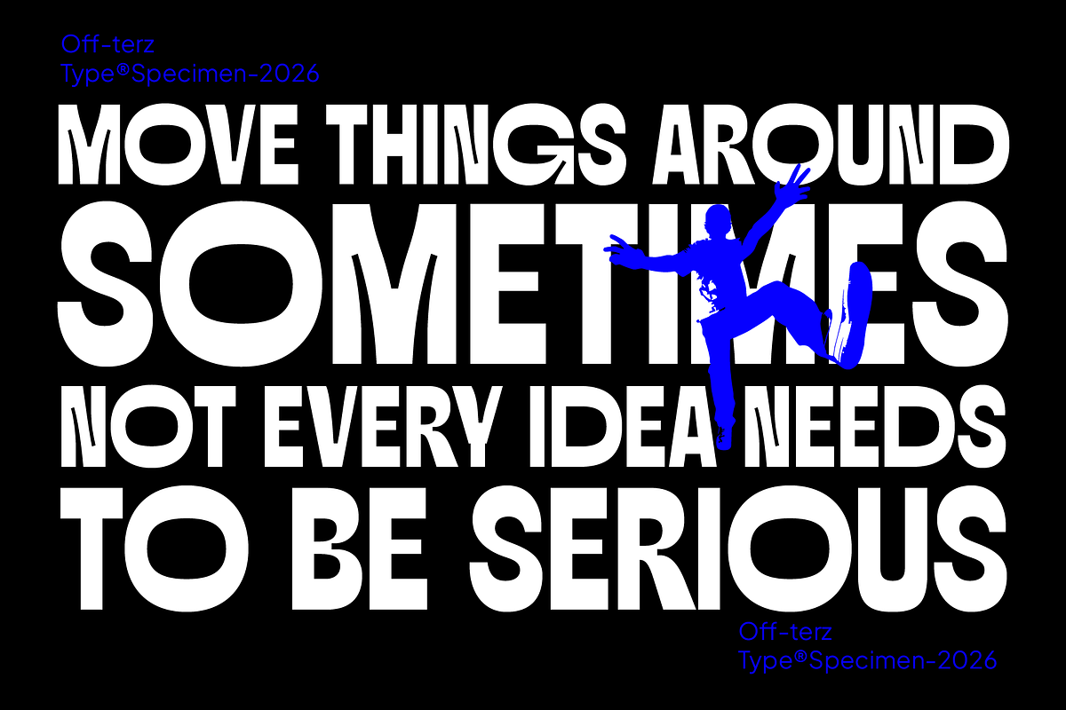Off-terz | Wide Ink Trap Display, a Sans Serif Font by Jolicia Type (Photo 11 of 11)