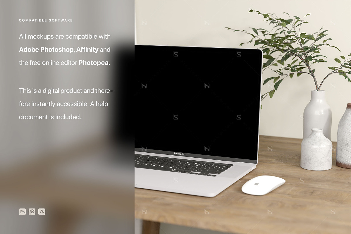 Macbook Mockup Scene, a Mac Mockup by Ruben Stom (Photo 4 of 5)