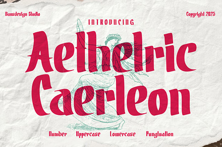 Aetheltic Caerleon Blackletter, a Blackletter Font by dansdesign