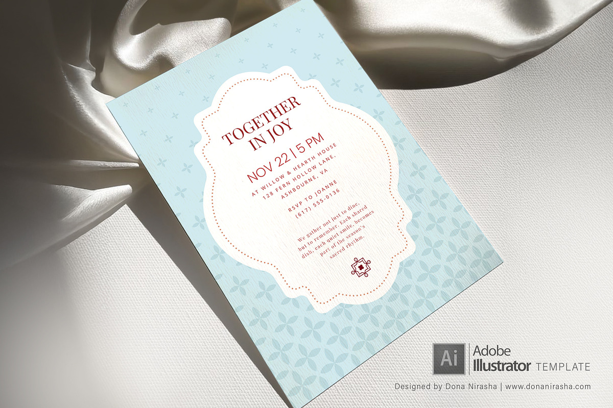 Get-together Invite Adobe Temp - 33, a Design Template by BloomToLife By Dona (Photo 5 of 7)