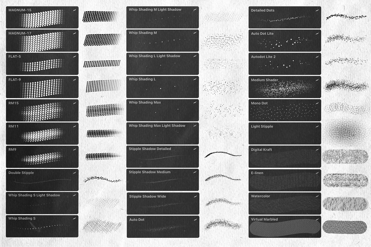 The Real Needles Tattoo Brushes, a Brush Add-On by Easy Procreate (Photo 8 of 10)