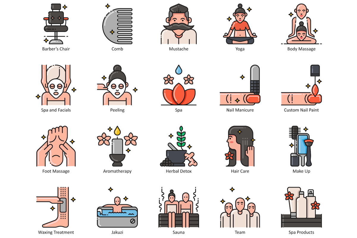 79 Hair, Beauty & Wellness Icons, an Icon by Flat Icons (Photo 4 of 8)