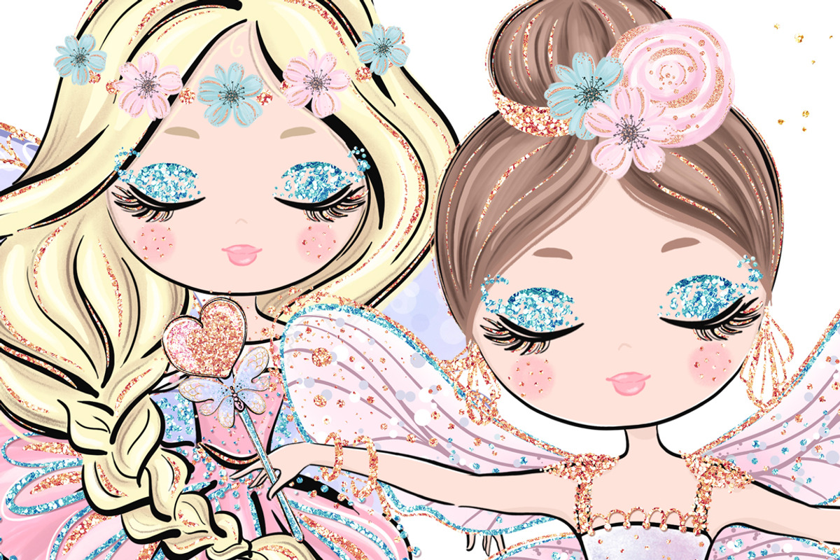 Fairies & Butterflies Clipart, an Illustration by Masha  Studio (Photo 8 of 9)