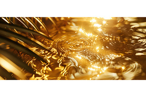 Shiny liquid gold surface texture, an Abstract Photo by piter.goskov