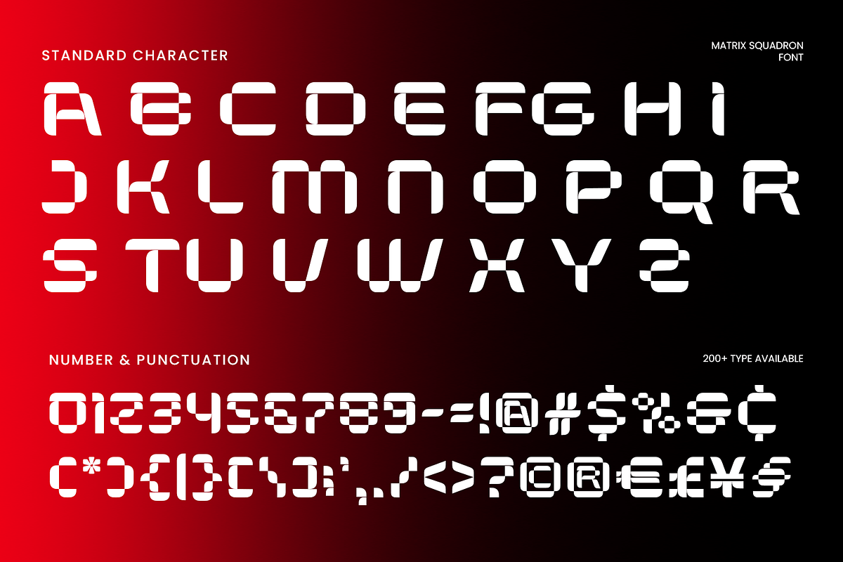 Matrix Squadron - Sci-Fi Font, a Sans Serif Font by Umitype (Photo 14 of 14)