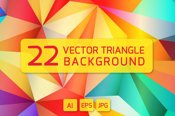 22 VECTOR TRIANGLE BACKGROUNDS preview 6
