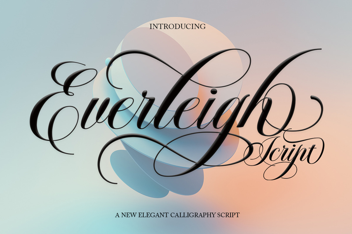Everleigh Script, a Script Font by Has_rizal (Photo 1 of 10)