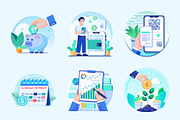 Finance Illustration Art Set, a Finance Illustration by Brickclay (Thumbnail 8 of 9)