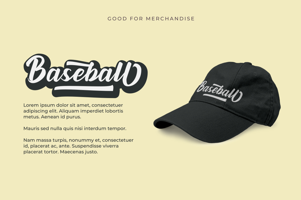 Runtage | A Vintage Bold Script, a Script Font by Rissyletter Studio (Photo 6 of 13)