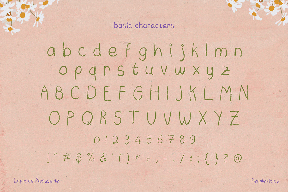Lapin de Patisserie Pencil Font, a Handwritten Font by Perplexitics (Photo 9 of 10)