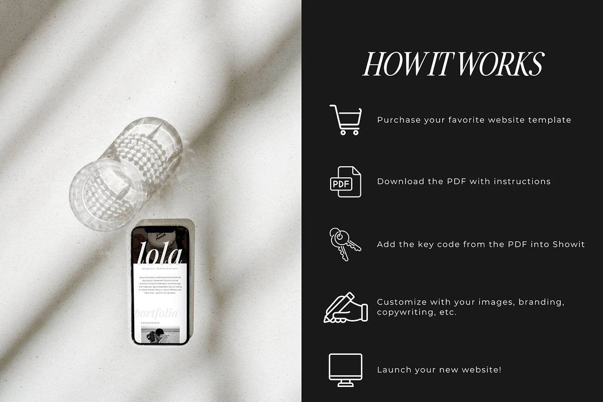 Showit Instagram Links Page Template, a Landing Page Template by Blush Created (Photo 3 of 15)