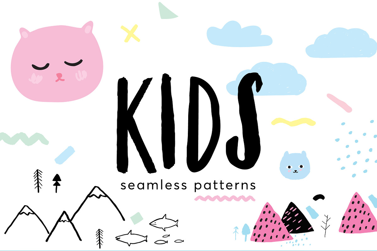 Kids Patterns, a Pattern Graphic by funderful (Photo 1 of 7)