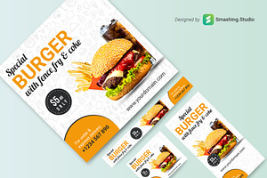 Burger Web Banner Set