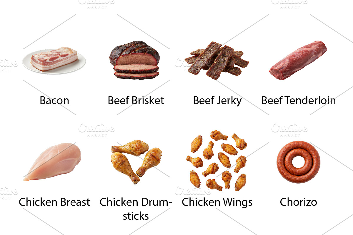 Butcher's Choice Meats, Poultry -PNG, an Object Graphic by Nurlan's shop (Photo 2 of 4)