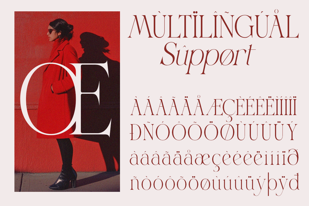 Vroza Conte - Elegant Modern Display, a Serif Font by Qweera Studio (Photo 9 of 12)