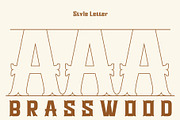 Brasswood - Vintage Font Free 5 Logo, a Script Font by kangfont Studio (Thumbnail 6 of 10)