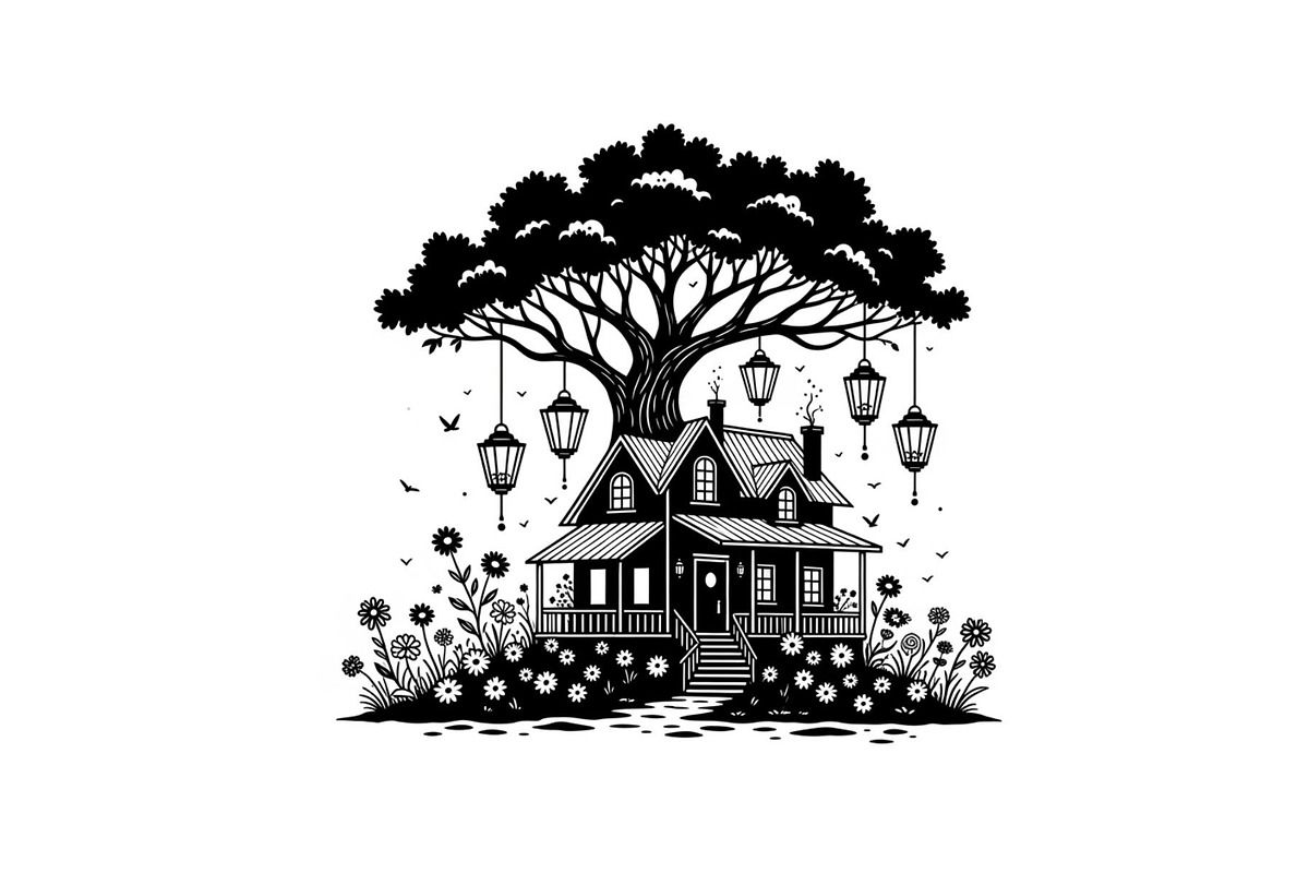Tree House Silhouette SVG Bundle, an Illustration by jahid234 (Photo 19 of 31)