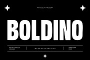 Boldino – Playful Bold Sans Serif Fo, a Font by kangfont Studio (Thumbnail 1 of 10)