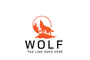 wolf logo, a Branding & Logo Template by Graphic Origin (Thumbnail 1 of 2)
