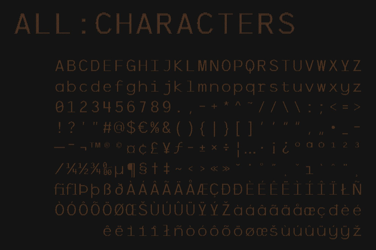 CS Barney Mono Ascii, a Sans Serif Font by Craft Supply Co. (Photo 8 of 8)