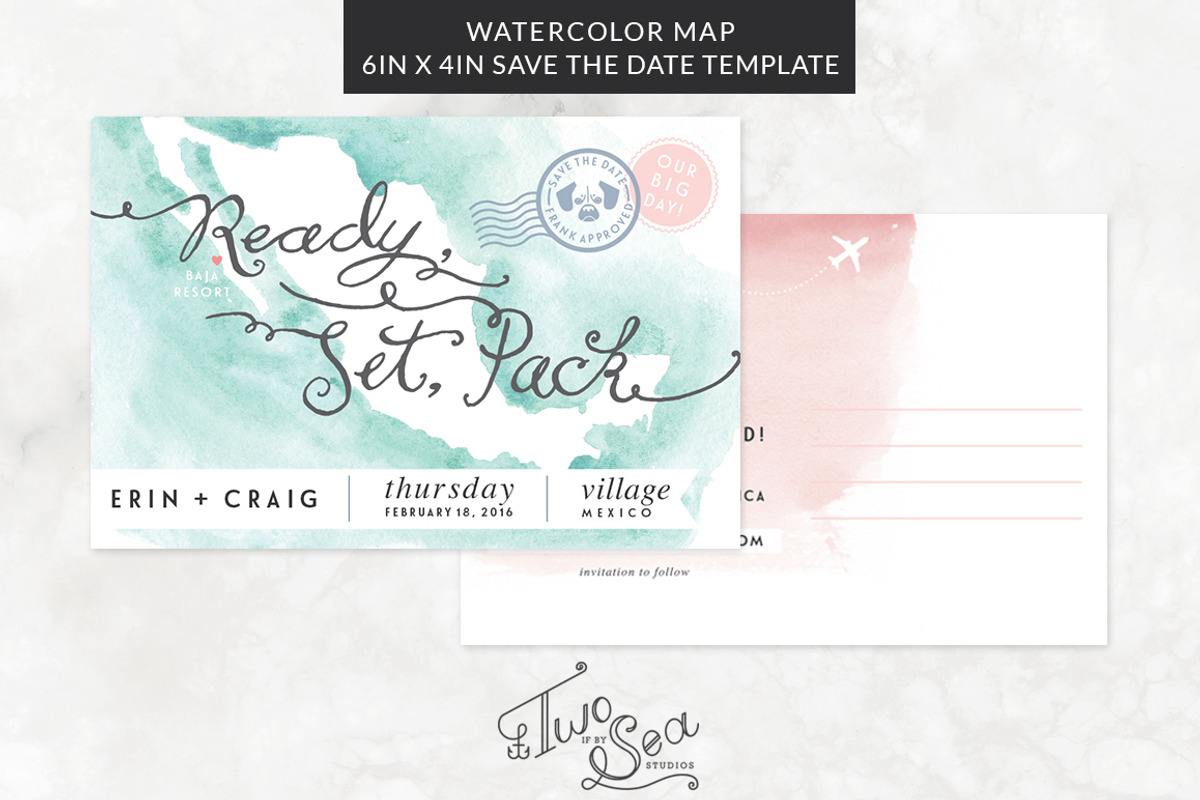 Mexico Watercolor Map, an Illustration by Two if by Sea Studios (Photo 2 of 4)
