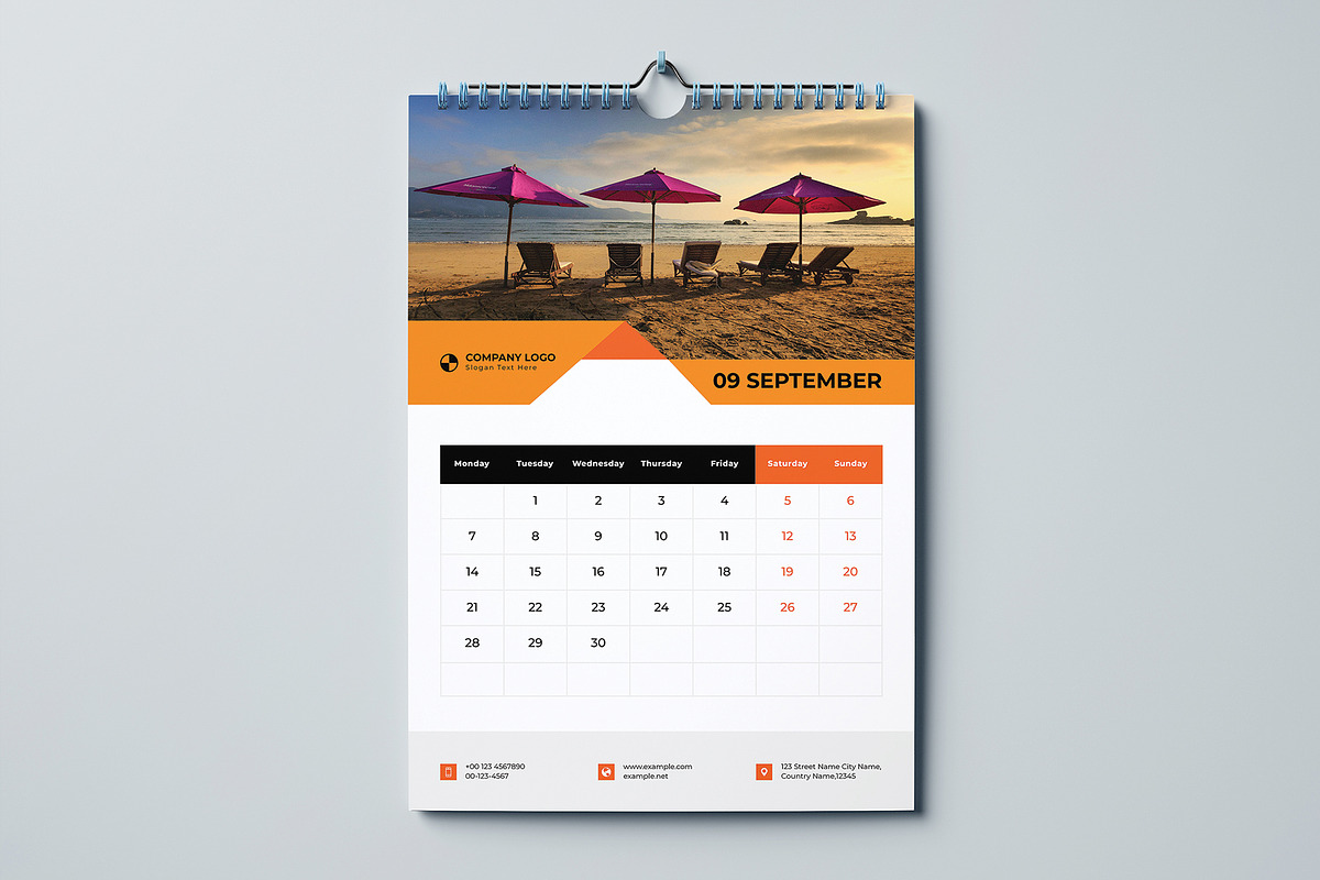 Wall Calendar 2026, a Stationery Template by Cleffon_Graphic_Studio (Photo 11 of 14)