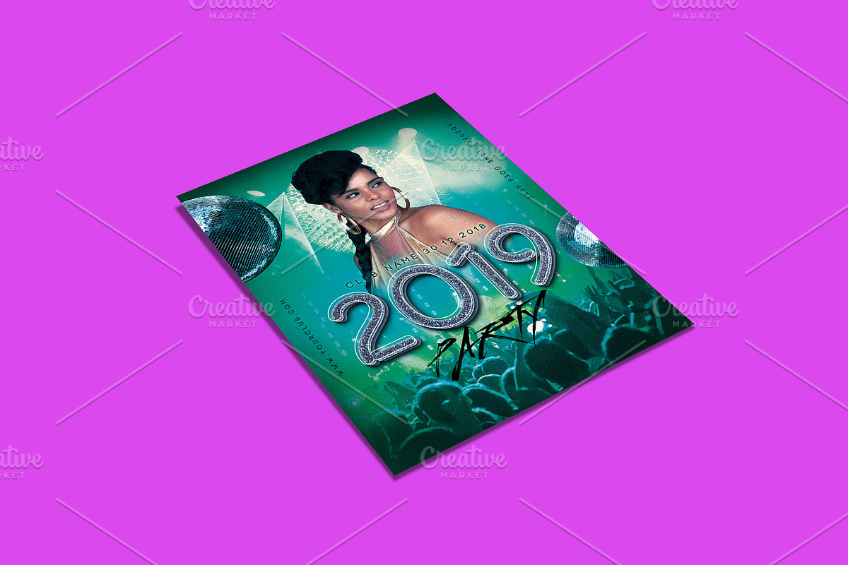 New Year Party Flyer, a Flyer Template by Flyer Arts (Photo 3 of 4)