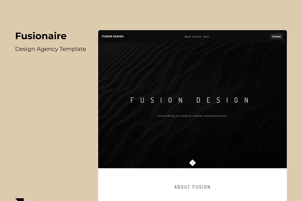Fusionaire — Framer Website Template, a Landing Page Template by Helpful Hues (Photo 1 of 3)