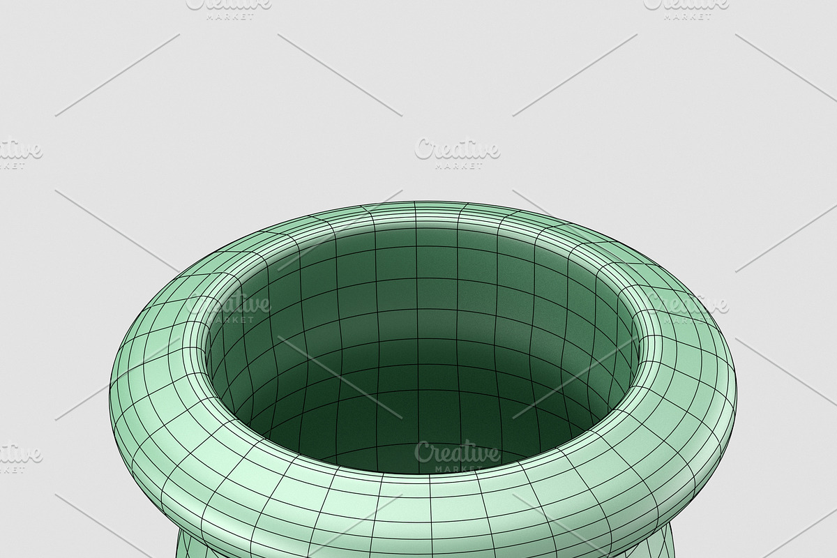 Decorative vase with two handles., an Object 3D Model by CGTales (Photo 11 of 11)