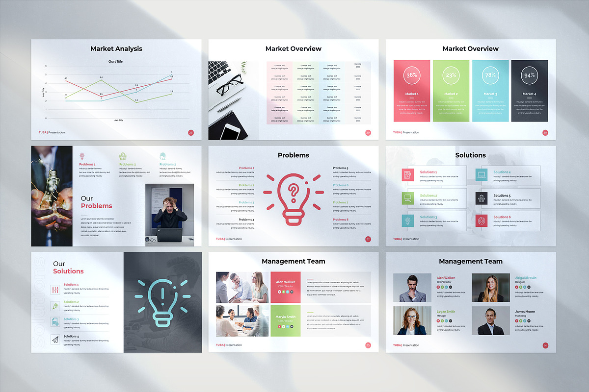 TUBA PowerPoint Template, a Presentation Template by WhiteGraphic (Photo 9 of 16)
