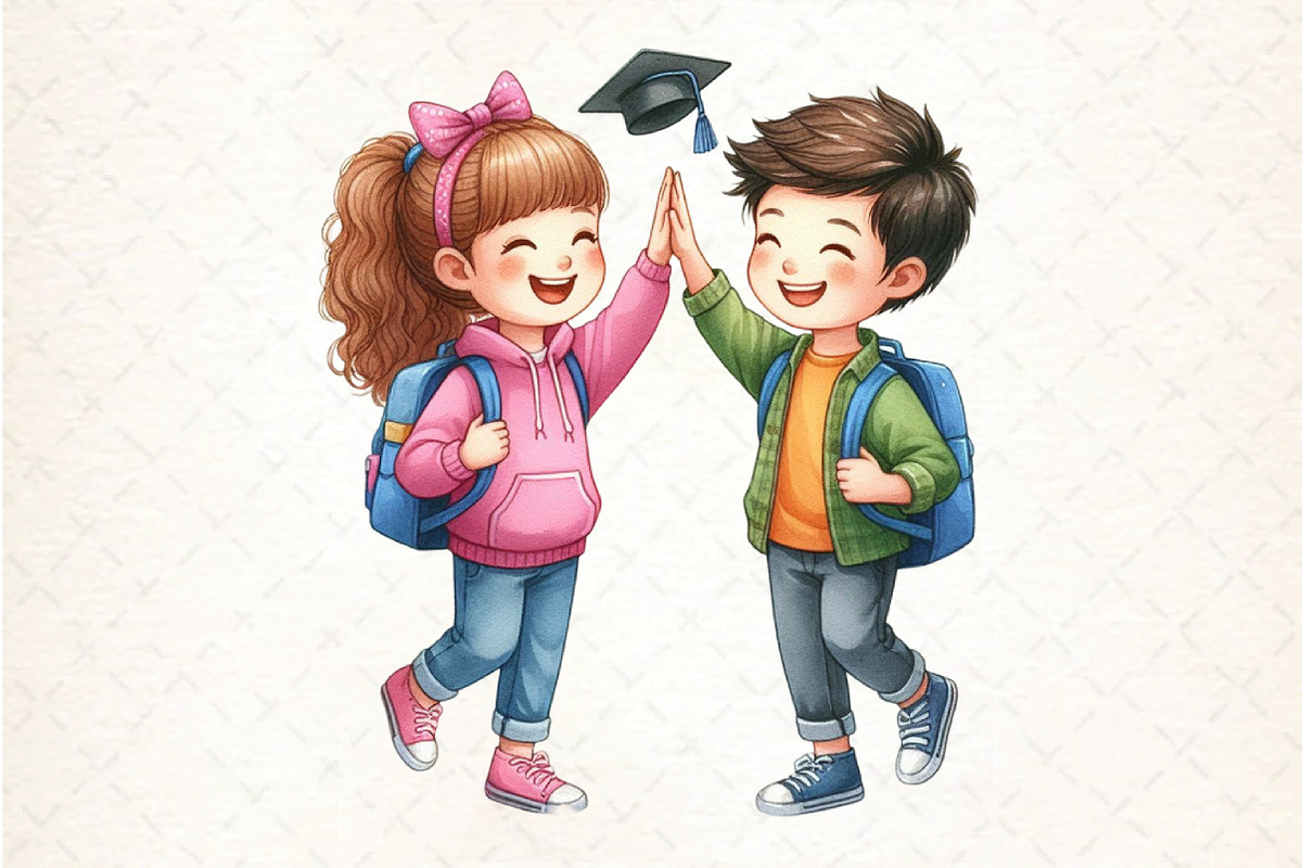 Children Student, Boys & Girls - Cli, an Illustration by DreamCafeArt (Photo 2 of 5)